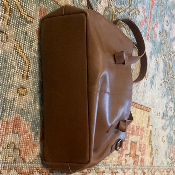 Able Brown Leather Tote with Structured Design - Picture 7 of 10